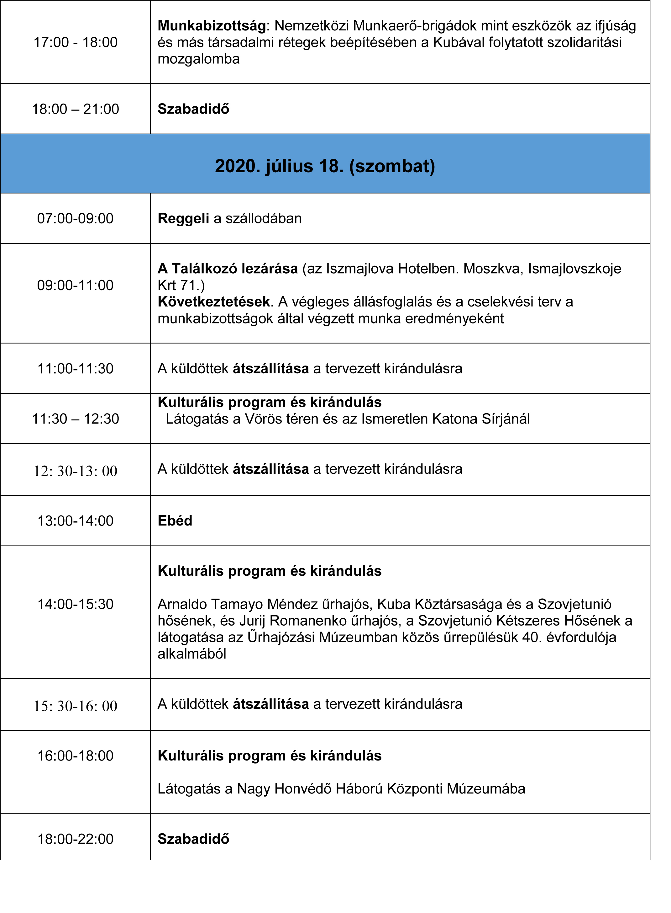 európai találkozó PROG 2