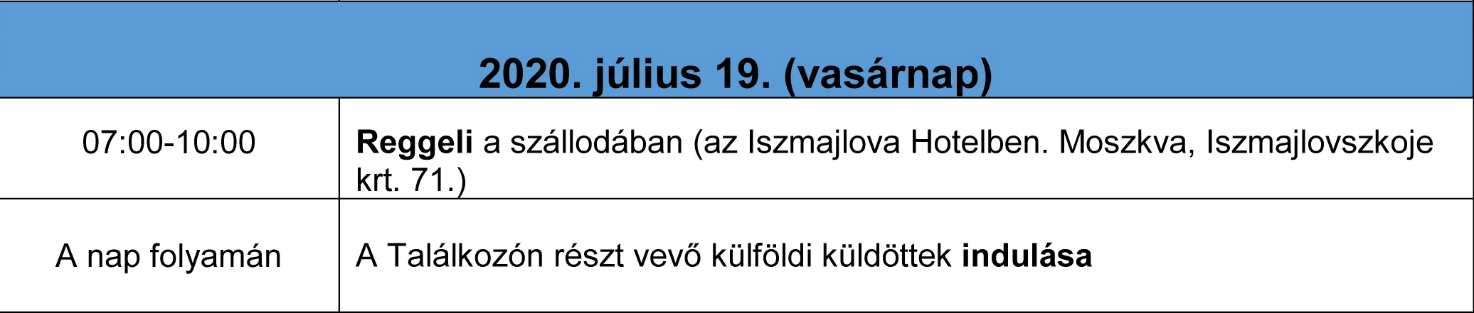 európai találkozó PROG 3